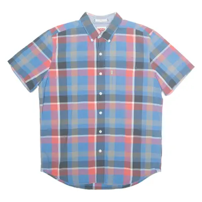 LEVI'S Slim Fit Mens Shirt Blue Check L