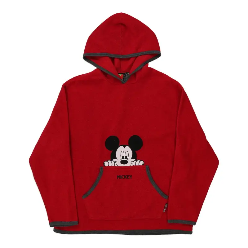 Mickey Mouse Disney Graphic Fleece - Medium Red Polyester