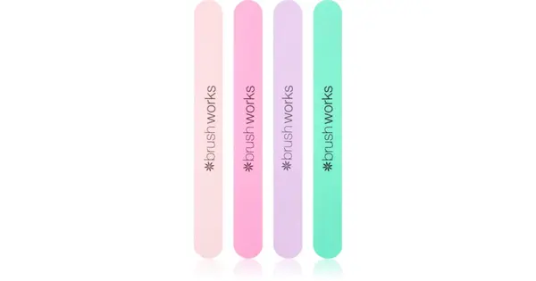Brushworks Files Pastel nail file kit 4 pcs