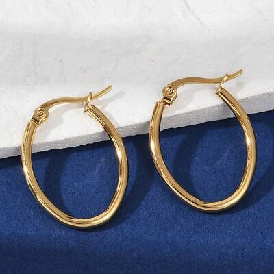 201 Stainless Steel Hoop Earrings