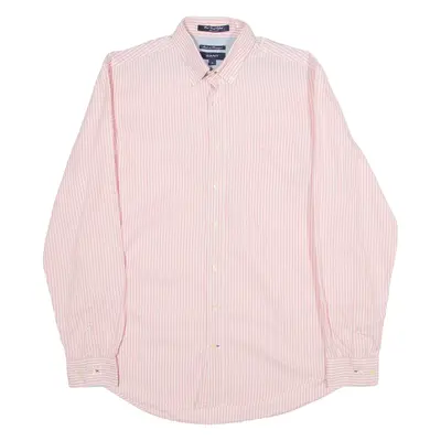 GANT Regular Fit Mens Shirt Pink Striped Long Sleeve M