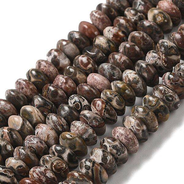 Natural Leopard Skin Jasper Beads Strands