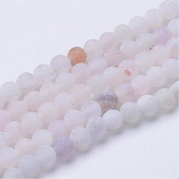 Natural & Dyed Crackle Agate Bead Strands