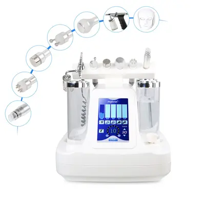 Hydra Dermabrasion Ultrasonic RF Oxygen Spray Facial Skin Whitening BIO Machine + LED Photon Mask for Spa Salon Studio Home U...