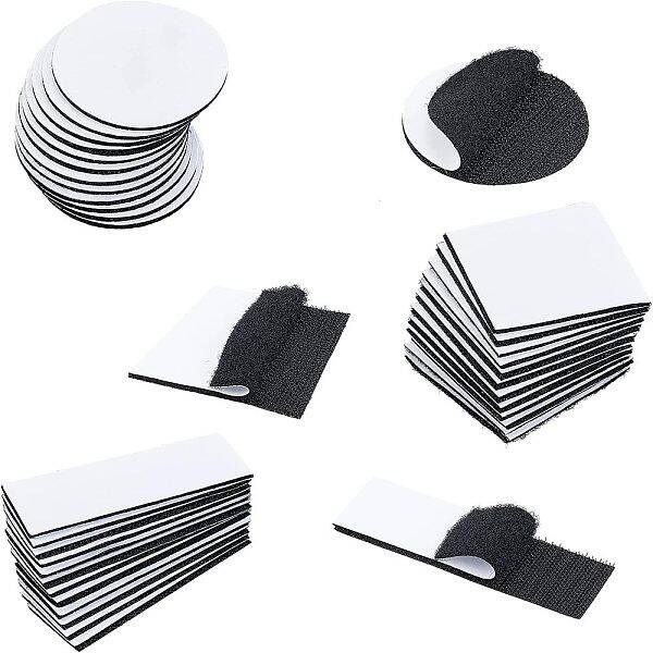 36 Sets 3 Styles Double Sided Self Adhesive Hook and Loop Tapes