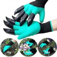 1 Pair Garden Digging Gloves With Claw, Unisex Two Hands Garden Work Gloves, Garden Gloves Yard Work Safety Gloves, Garden T...