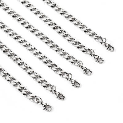 Stainless Steel Curb Chain Necklaces for Men Women
