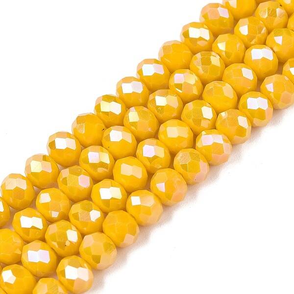 Electroplate Glass Beads Strands