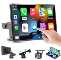 2025 Upgraded Wireless Carplay with Suction Cup Bracket, Rear Camera, Suitable for All GM Cars