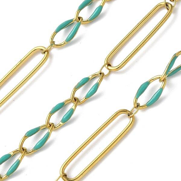 304 Stainless Steel Enamel Figaro Chains