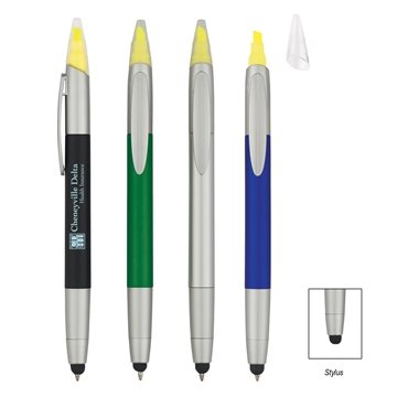 250 Customized 3-In-1 Pen With Highlighter and Stylus - Twist ...