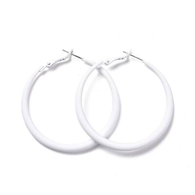 Alloy Big Hoop Earrings for Women