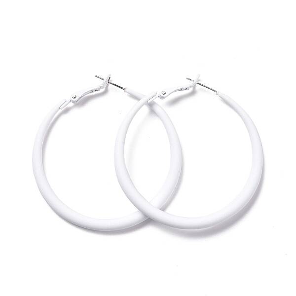 Alloy Big Hoop Earrings for Women