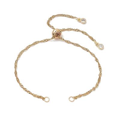 304 Stainless Steel Singapore Chain Slider Bracelet Making