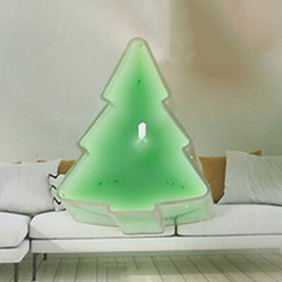 Christmas Tree Plastic Clear Tea Light Candle Cup Holders