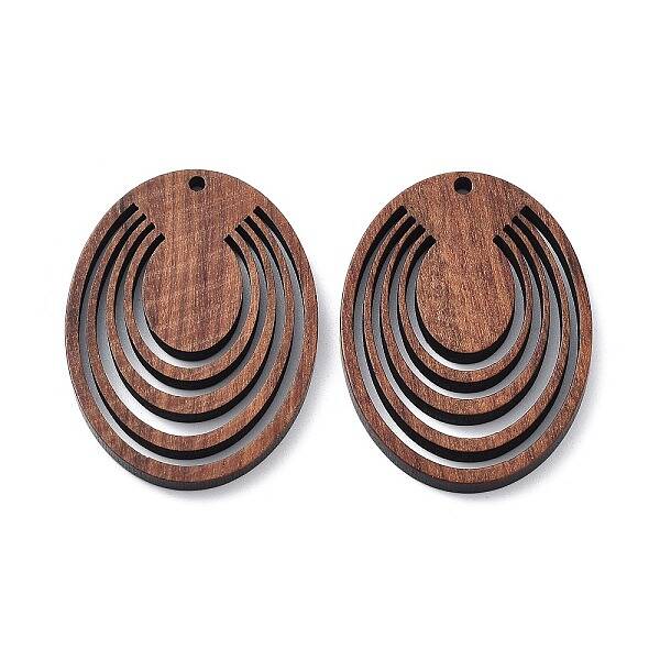 Walnut Wood Laser Cut Pendants