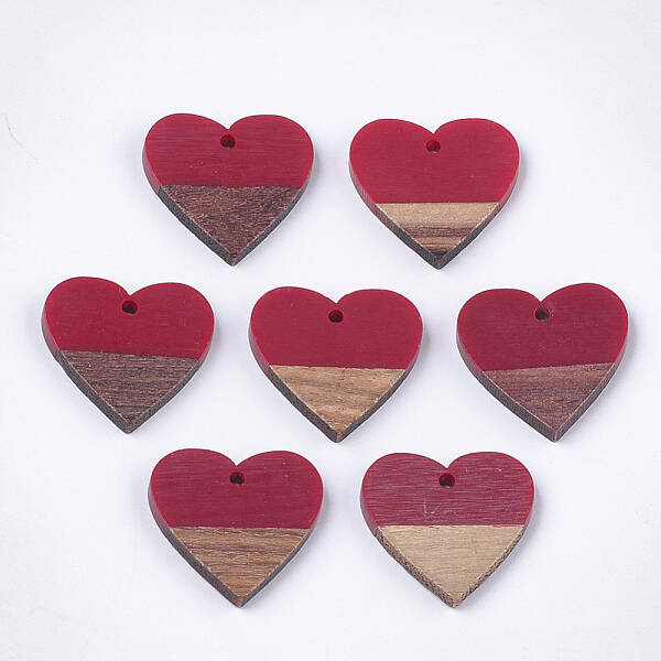 Resin & Walnut Wood Pendants