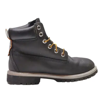 DR MARTENS Lace-Up Boots Black Leather Boys UK 3.5