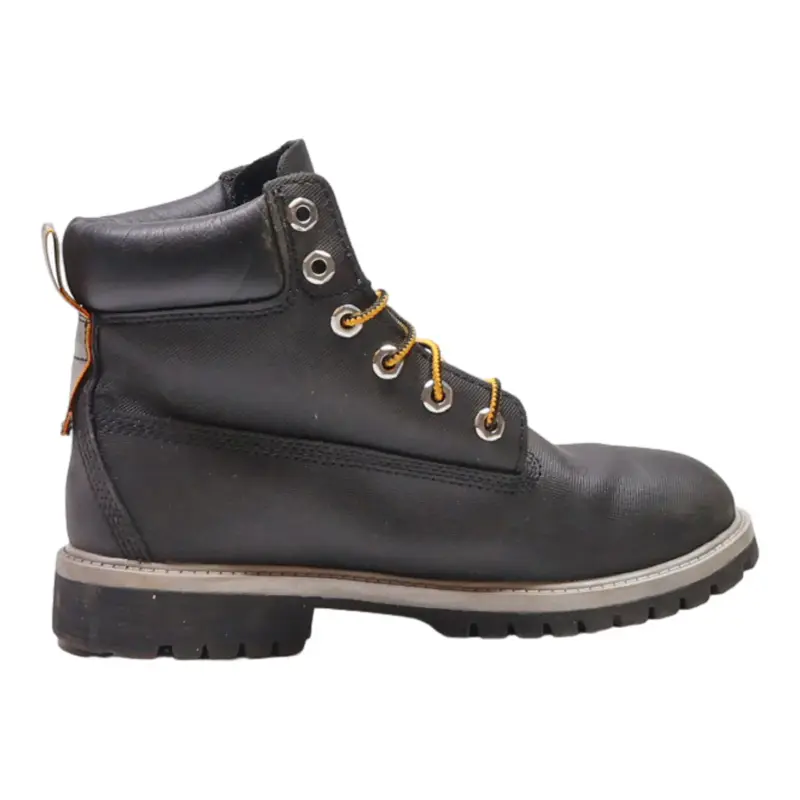 DR MARTENS Lace-Up Boots Black Leather Boys UK 3.5