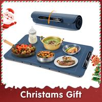 Electric Warming Tray, Foldable Food Warming Mat with Adjustable Max Temperature 212 Fahrenheit, Auto Shut-Off Food Warmer fo...