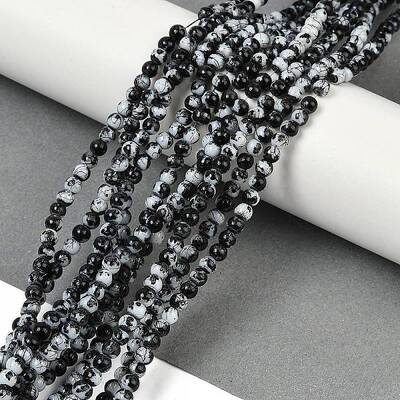 Drawbench & Baking Painted Glass Beads Strands