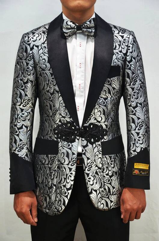 Smoking-2 Black And Silver Blazer