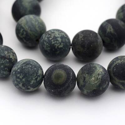 Frosted Natural Kambaba Jasper Beads Strands