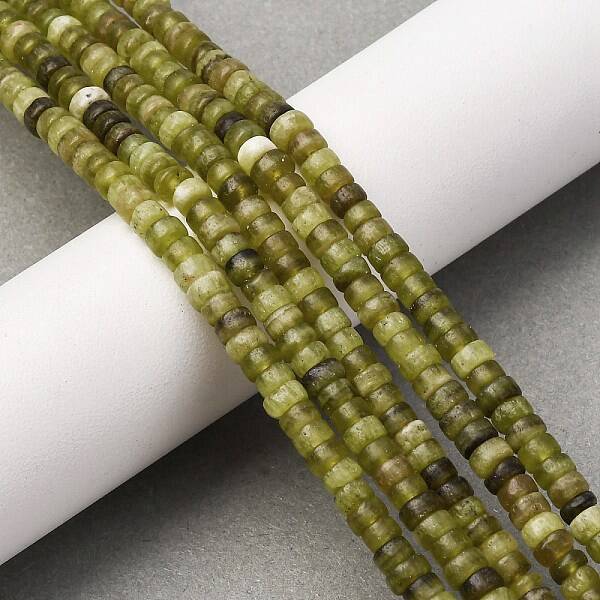 Natural Hetian Jade Beads Strands