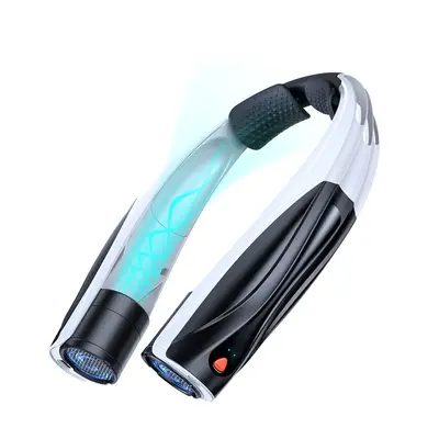 AI Neck Fan, 6 Speeds Adjustable Portable Personal Fan Rechargeable, 6000 mAh Battery Faster Cooling Wearable Fan, Ultra Quie...