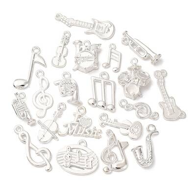 20Pcs 20 Styles Alloy Pendants Set