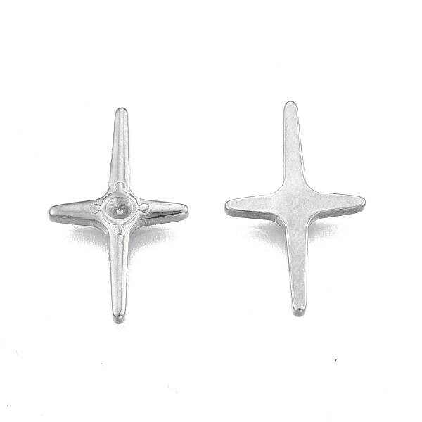 Tarnish Resistant 201 Stainless Steel Cabochon Rhinestone Settings