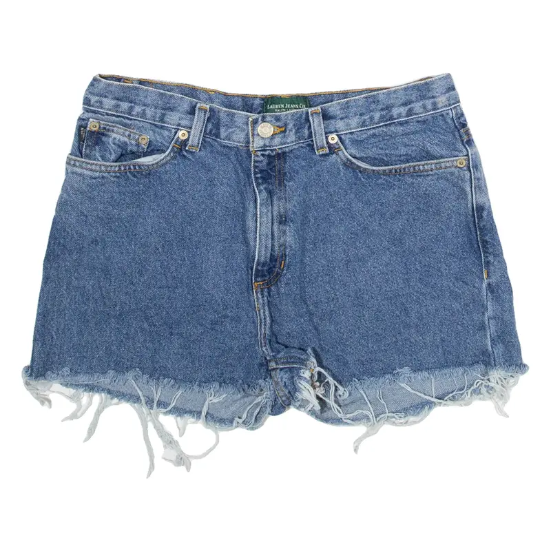 LAUREN RALPH LAUREN Womens Denim Shorts Blue M W32
