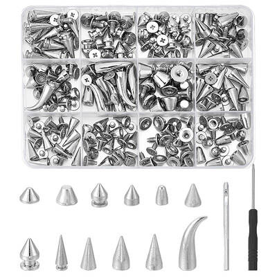 120Pcs 12 Styles Alloy Rivets Sets