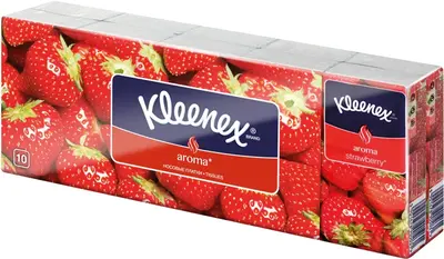 Kleenex Strawberry paper tissues aroma 10x10