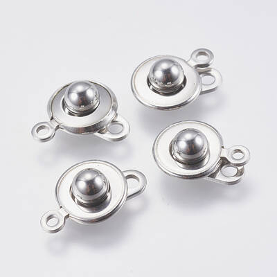 Tarnish Resistant 201 Stainless Steel Snap Clasps