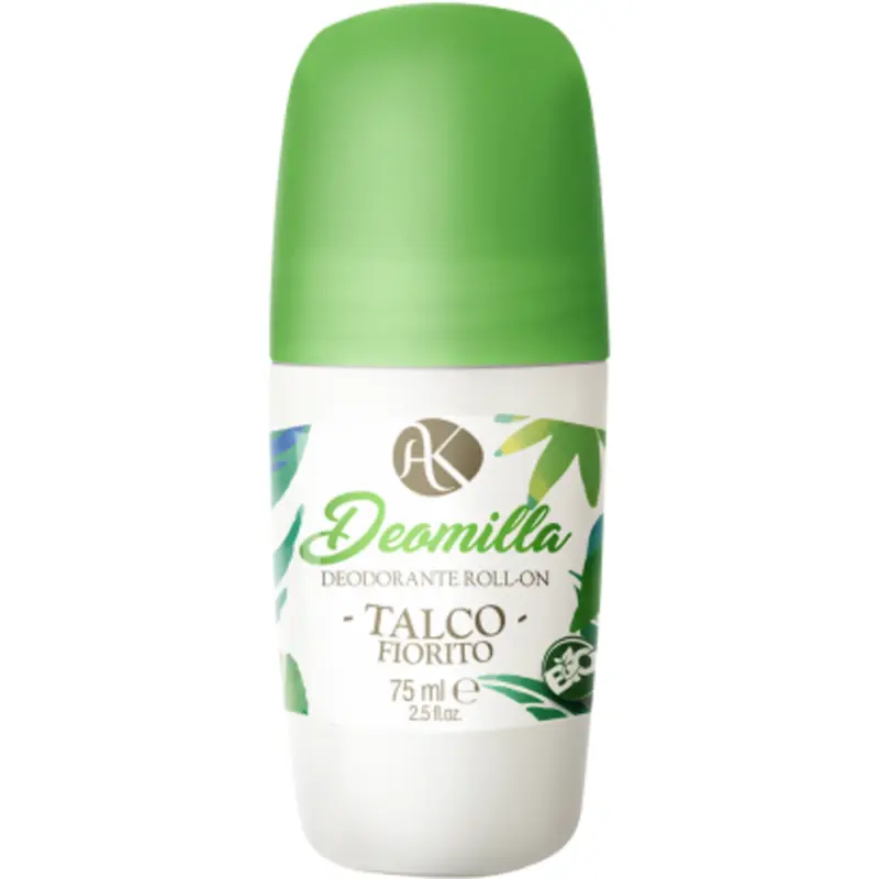Alkemilla eco bio cosmetic Deomilla Roll on Deodorant Talcum Floral (75 ml)