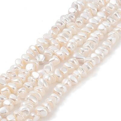 Electroplated Shell Pearl Beads Strands