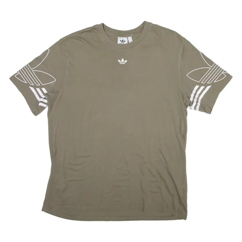 ADIDAS ORIGINALS Mens T-Shirt Green L