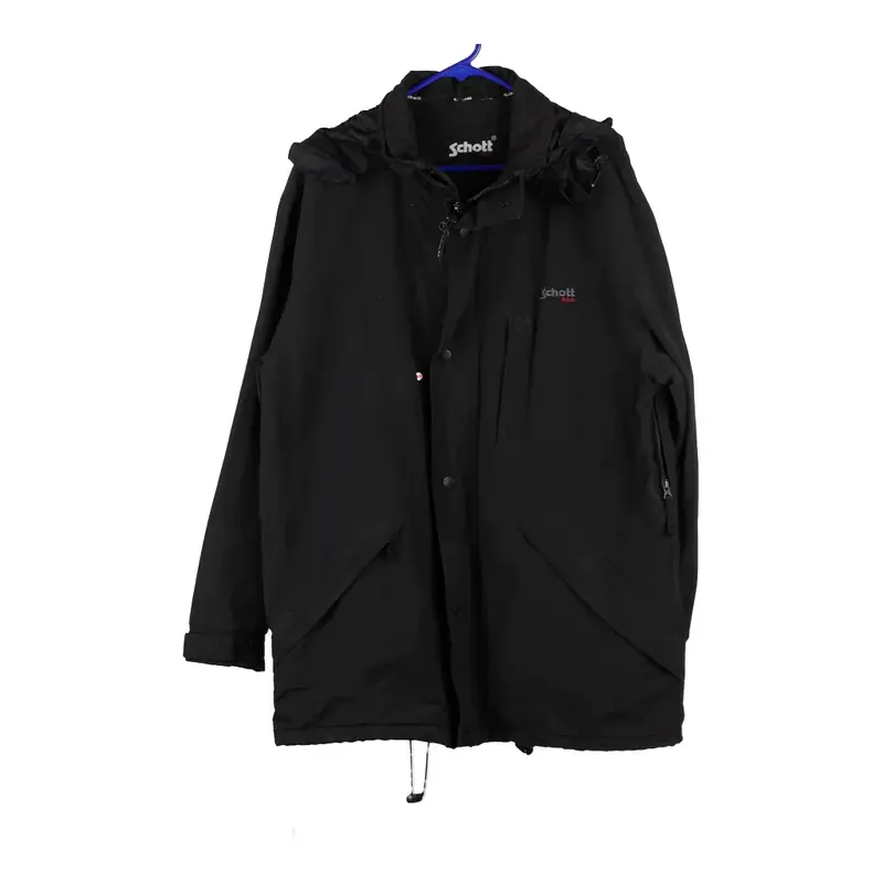 Schott Jacket - Medium Black Cotton Blend
