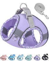 No Pull Dog Harness and Leash Set for Small Pets - Adjustable, Soft Breathable Vest with Reflective Strips for Easy Walking