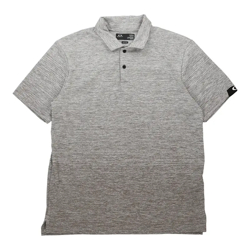Oakley Polo Shirt - Large Grey Polyester