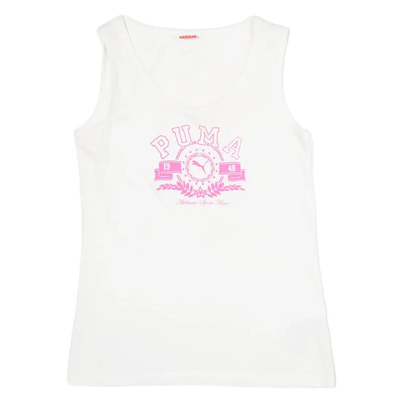 PUMA Womens Vest White Sleeveless M
