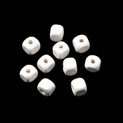 Spray Painted Wooden Beads