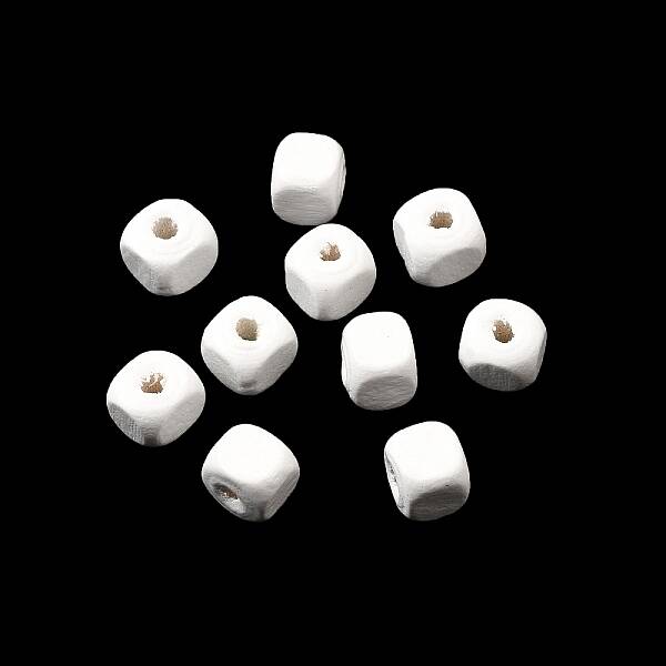 Spray Painted Wooden Beads