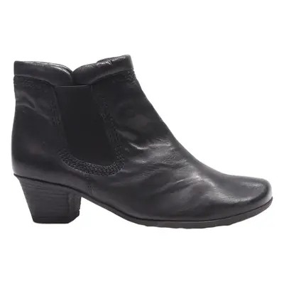 GABOR Ankle Boots Black Leather Womens UK 5