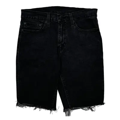 Levis Denim Shorts - 31W 11L Black Denim