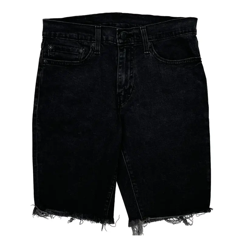 Levis Denim Shorts - 31W 11L Black Denim