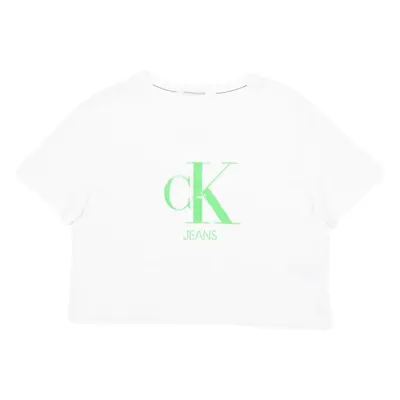 CALVIN KLEIN JEANS Cropped Womens T-Shirt White L