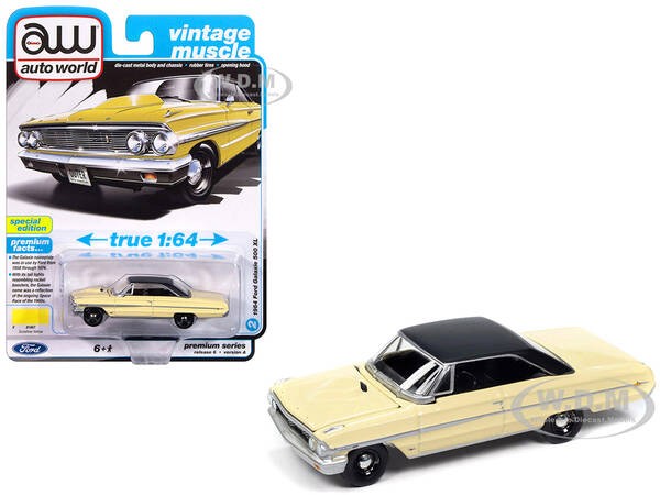 1964 Ford Galaxie 500 XL Sunshine Yellow with Black Top \