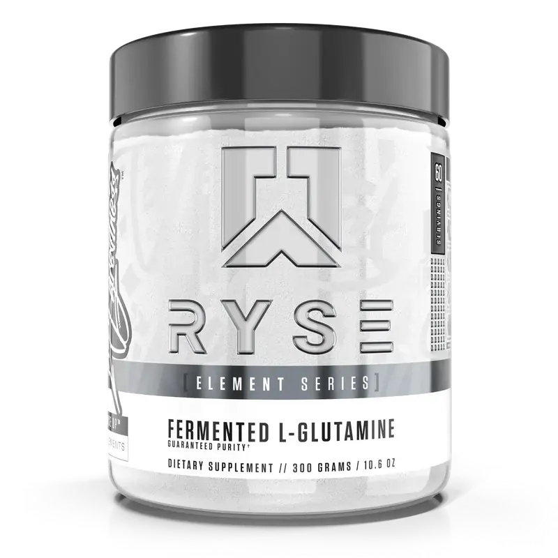 RYSE Fermented L-Glutamine Powder - Muscular, Cellular Recovery, Hydration, Gut, Intestinal, and Immune Health - Unflavored -...